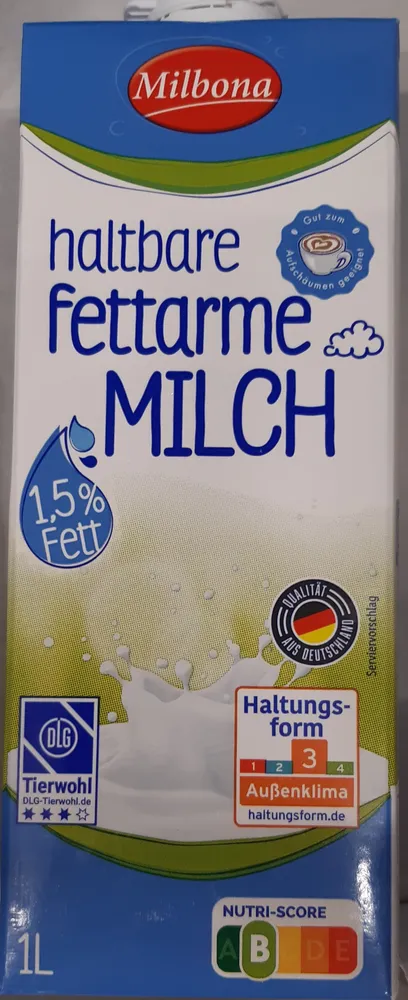 haltbare fettarme Milch