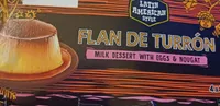 Flan de turrón