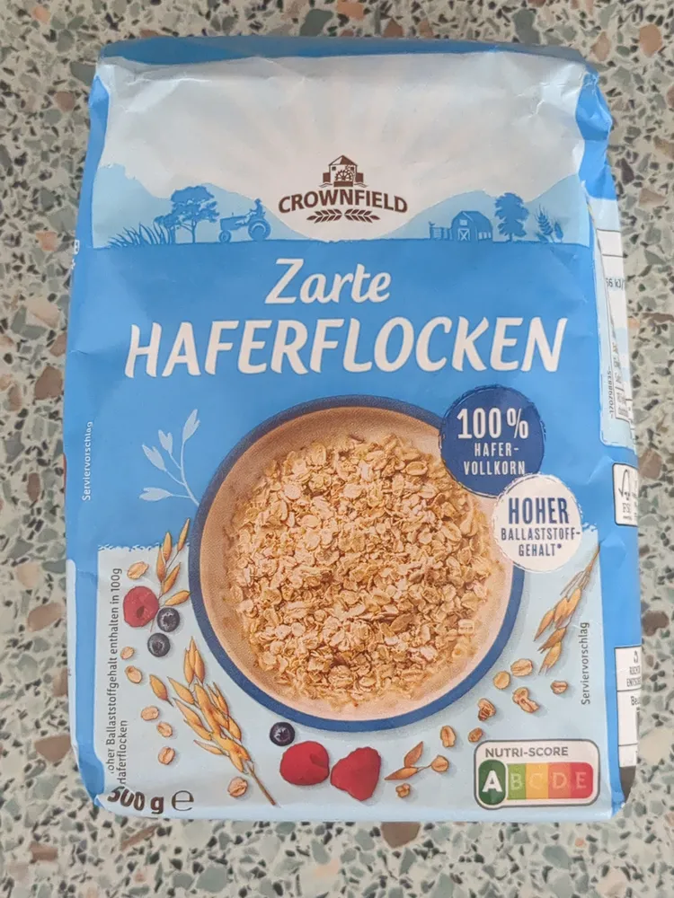 Zarte Haferflocken