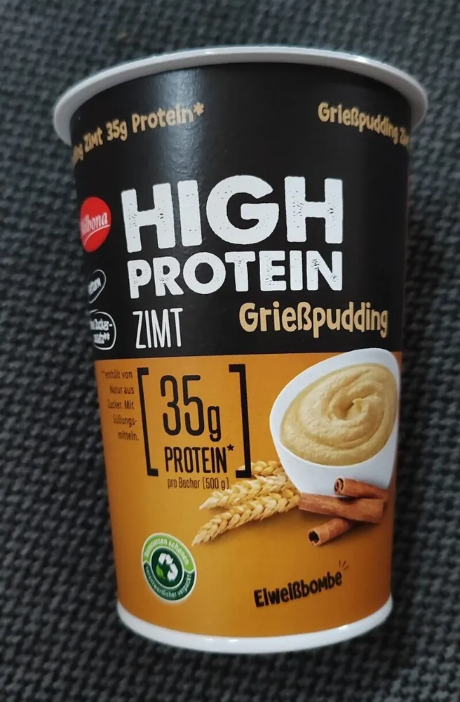 High Protein Grießpudding Zimt