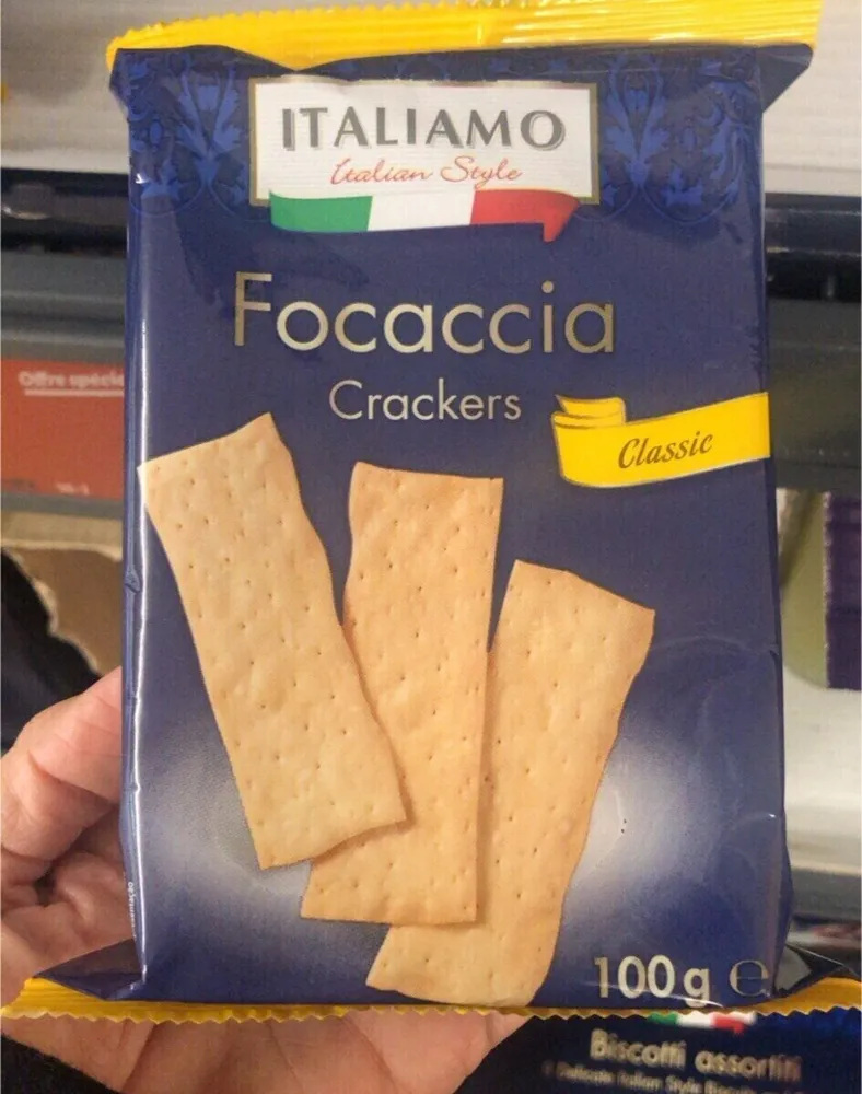 Focaccia crackers