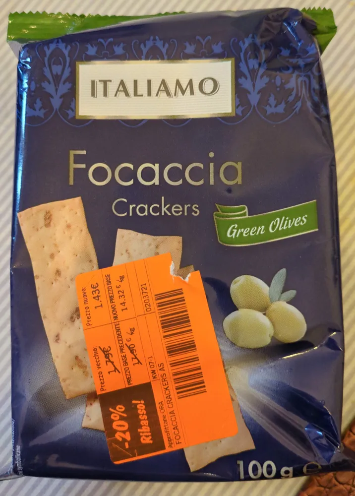 crackers focaccia