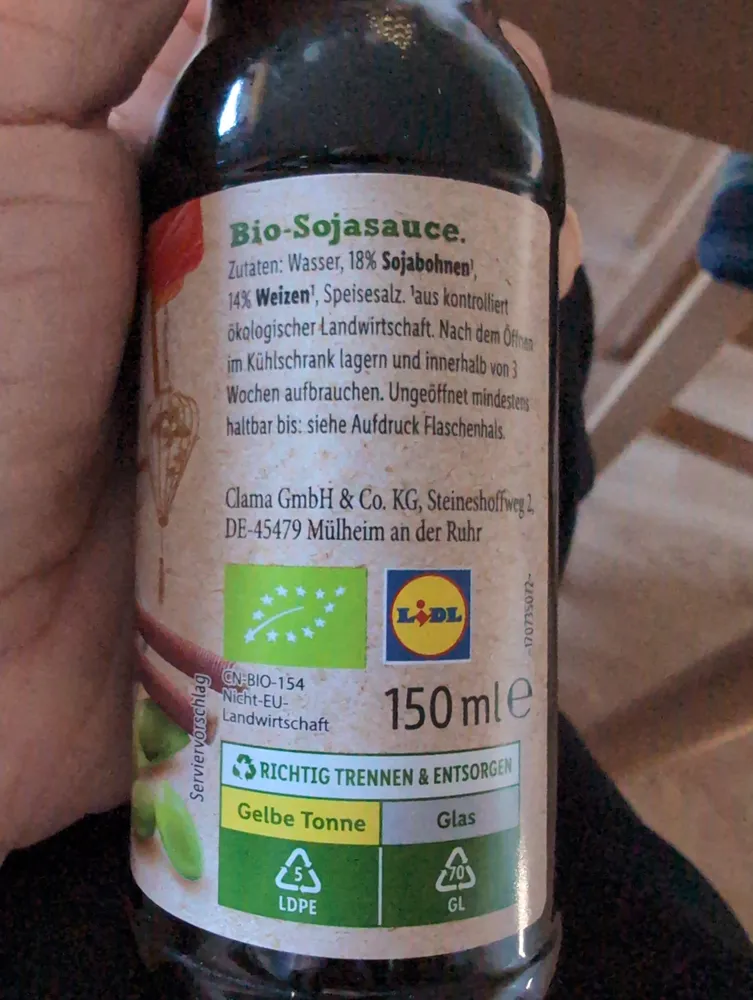Bio Soja Sauce