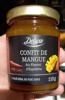Confit de mangue au piment d'Espelette