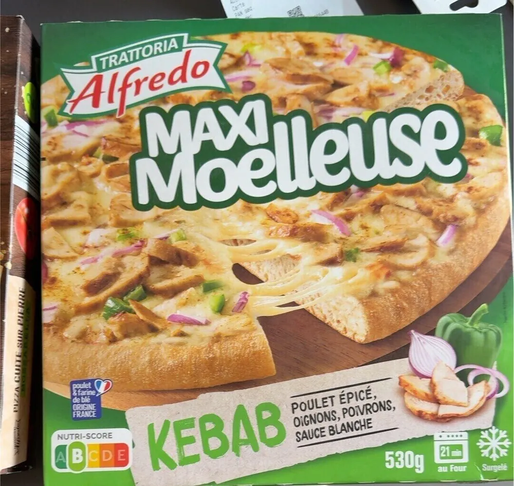 MAXI Moelleuse KEBAB POULET ÉPICÉ, OIGNONS, POIVRONS, SAUCE BLANCHE