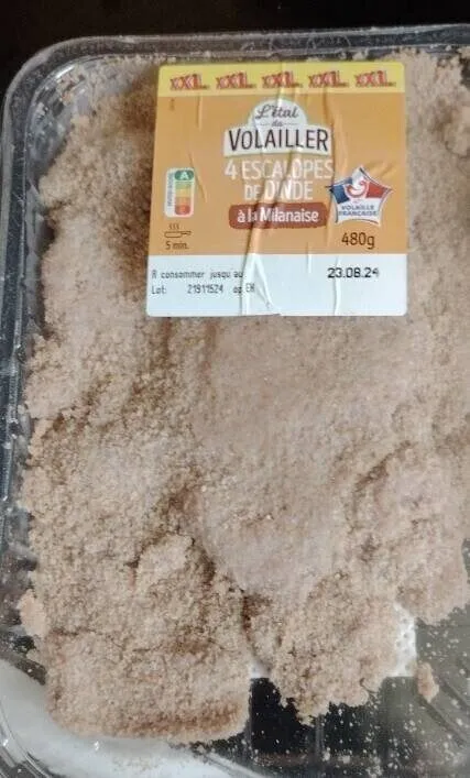 Escalope de dinde à la milanaise