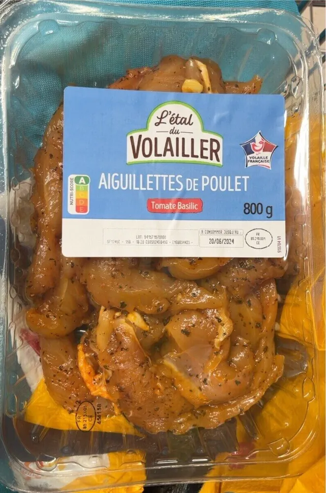 Aiguillettes de poulet Tomate Origan