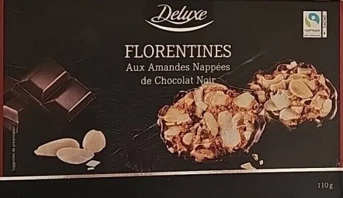 FLORENTINES Aux Amandes Nappées de Chocolat Noir
