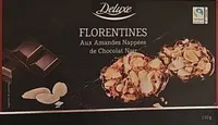 FLORENTINES Aux Amandes Nappées de Chocolat Noir