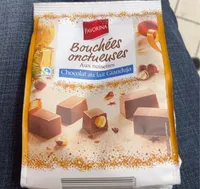 Bouchées onctueuses Aux noisettes Chocolat au lait Gianduja