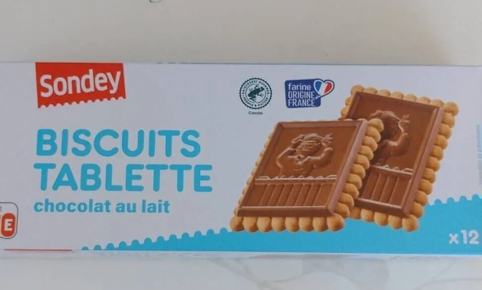 Biscuits tablette chocolat au lait