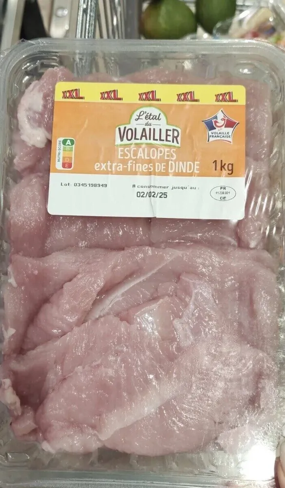 Escalopes extra-fines de dinde