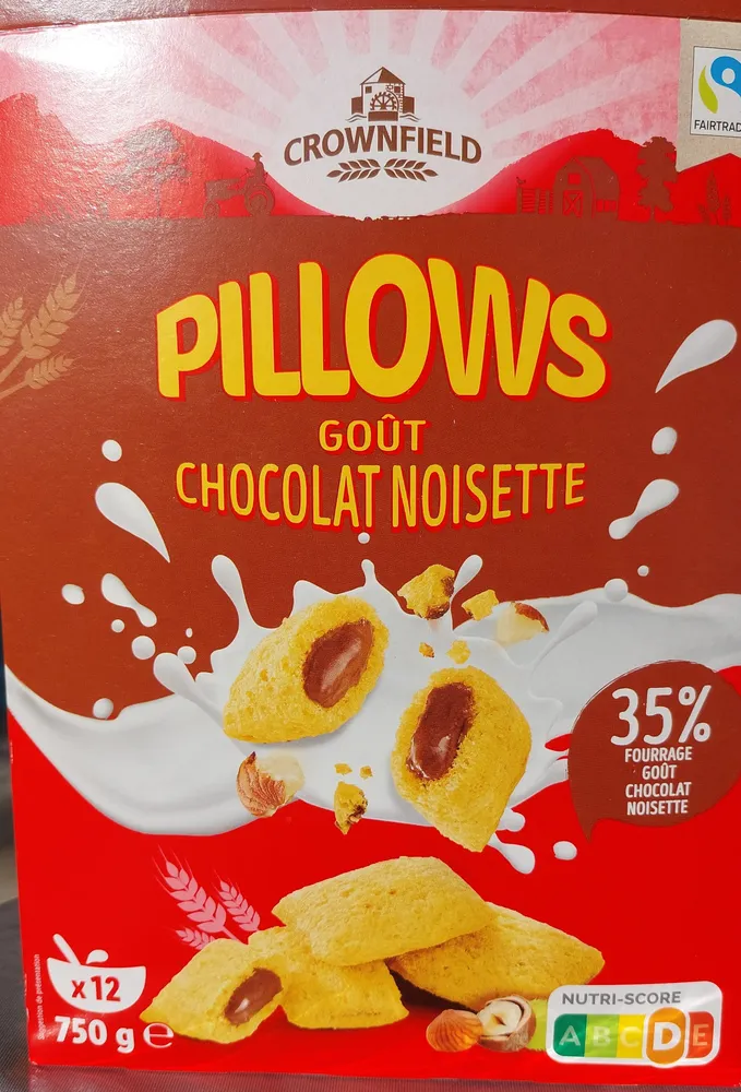 Pillows goût chocolat noisette