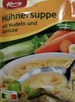 Hühnersuppe mit Nudeln und Gemüse