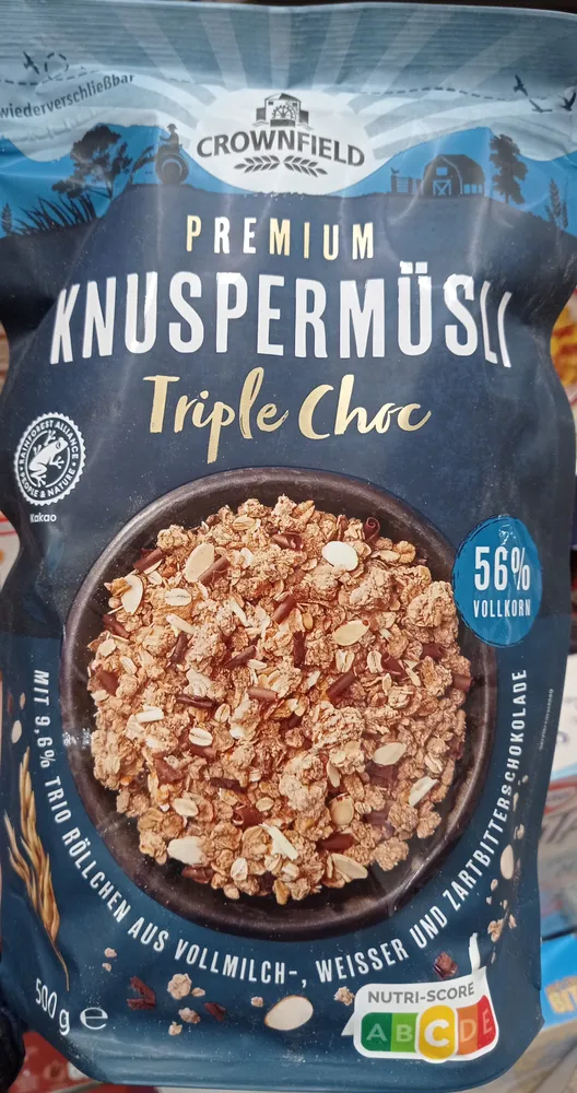 Premium Knuspermüsli Triple Choc