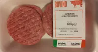 Hamburger di bovino adulto