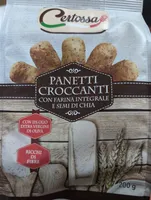 Panetti croccanti con farina integrale e semi di chia