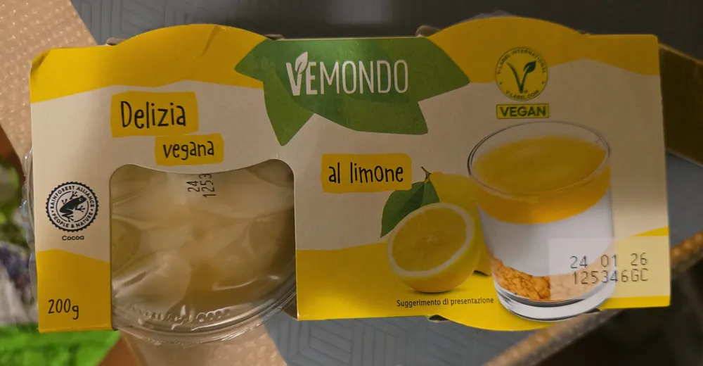 Delizia vegana al limone