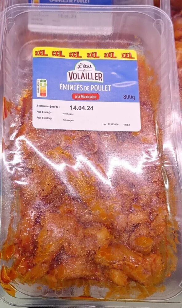 Émincés de poulet à la mexicaine