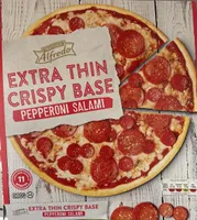 Extra Thin Crispy Base Pepperoni Salami Pizza