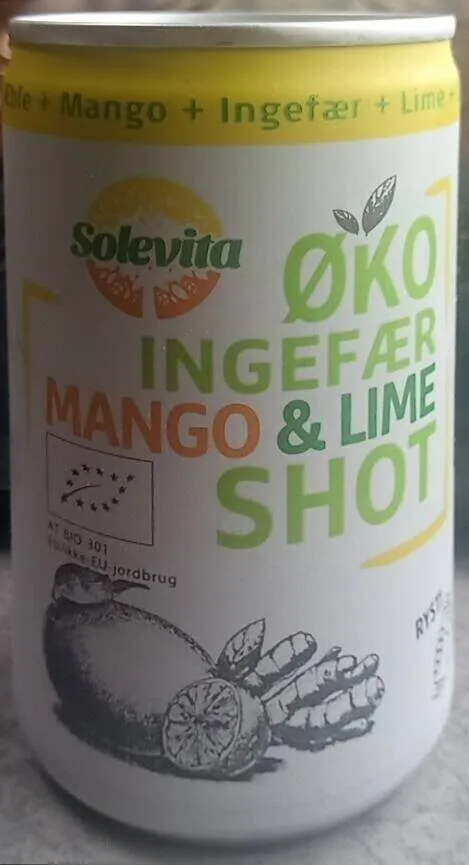 Øko ingefær mango & lime shot