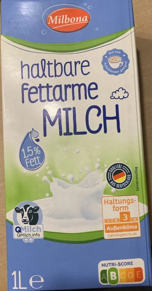 haltbare fettarme Milch