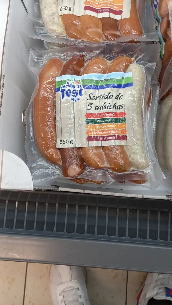 Surtido de 5 salsichas