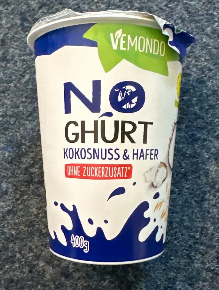 Noghurt Kokosnuss und Hafer