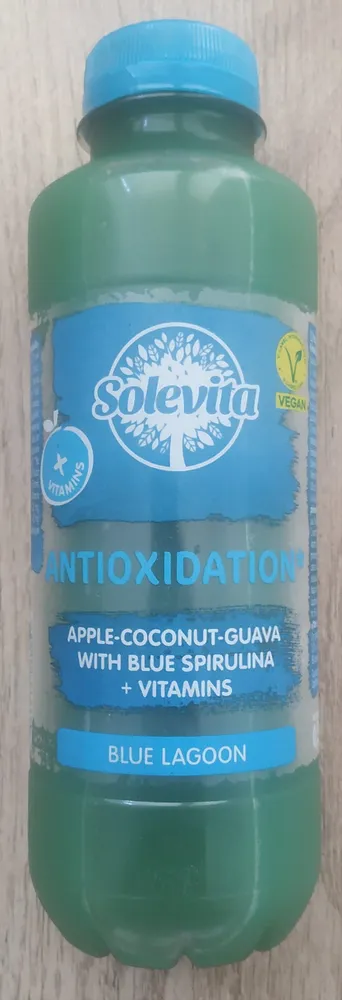 ANTIOXIDATION
APPLE-COCONUT-GUAVA
WITH BLUE SPIRULINA
+ VITAMINS
BLUE LAGOON