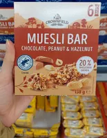 Muesli Bar Chocolate, Peanut, Hazelnut