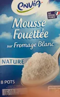 Mousse fouettée sur fromage blanc