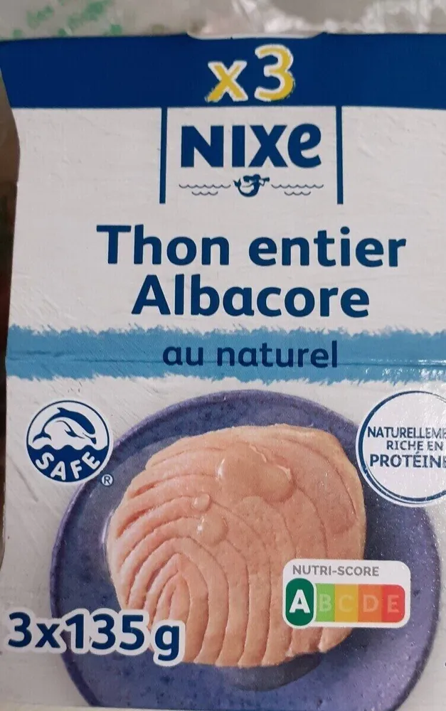 Thon entier Albacore au naturel
