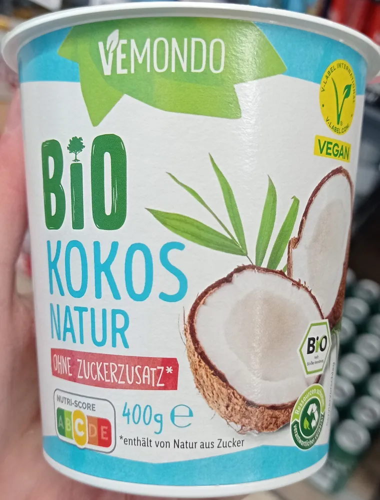 Bio Kokos Natur ohne Zuckerzusatz