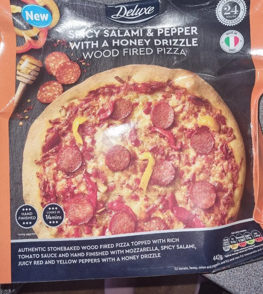 Spicy Salami And Pepper With A Honey Drizzle Pizza