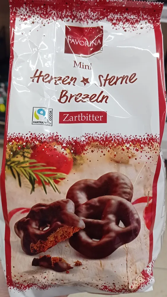 Mini Lebkuchen Herzen Sterne Zartbitter