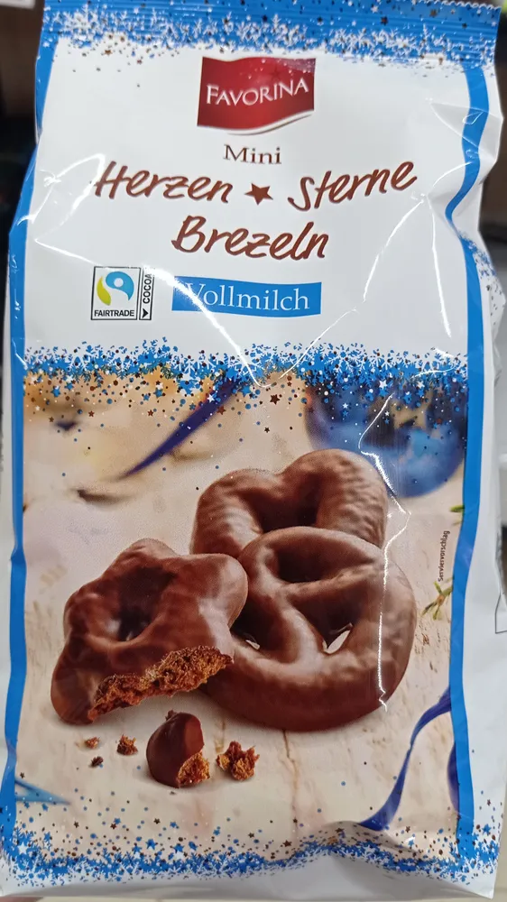 Mini Herzen Sterne Bretzeln Vollmilch