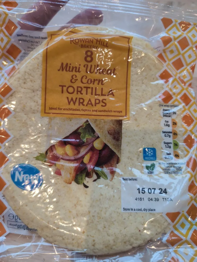 Mini Wheat And Corn Tortilla Wraps