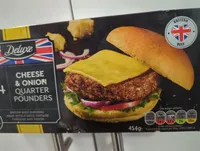 Deluxe Cheese And Onion Quarter Pounder Burger