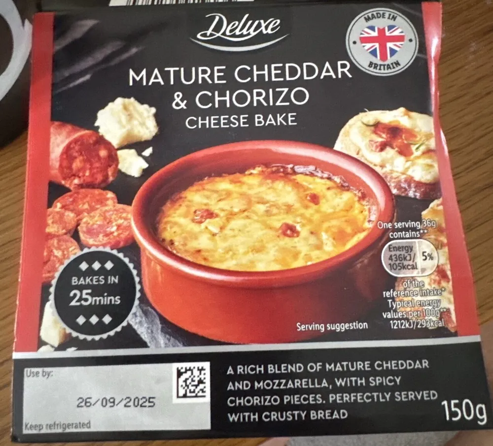 Mature Cheddar And Chorizo Bake
