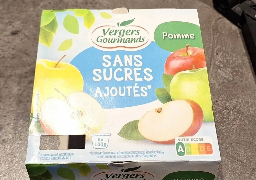 Purée  de pommes, sans sucres ajoutés