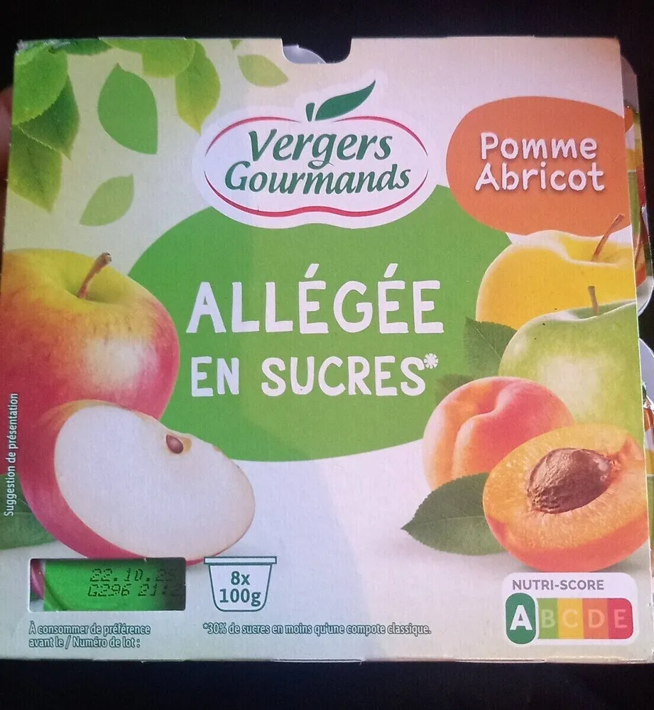 Pomme Abricot Allégée en sucres*