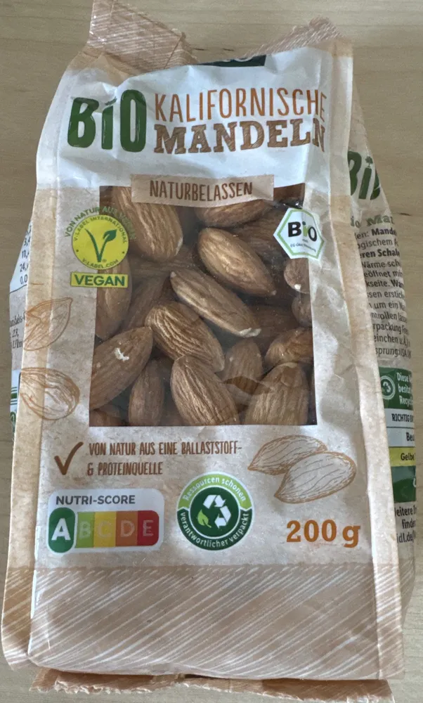 Bio Kalifornische Mandeln