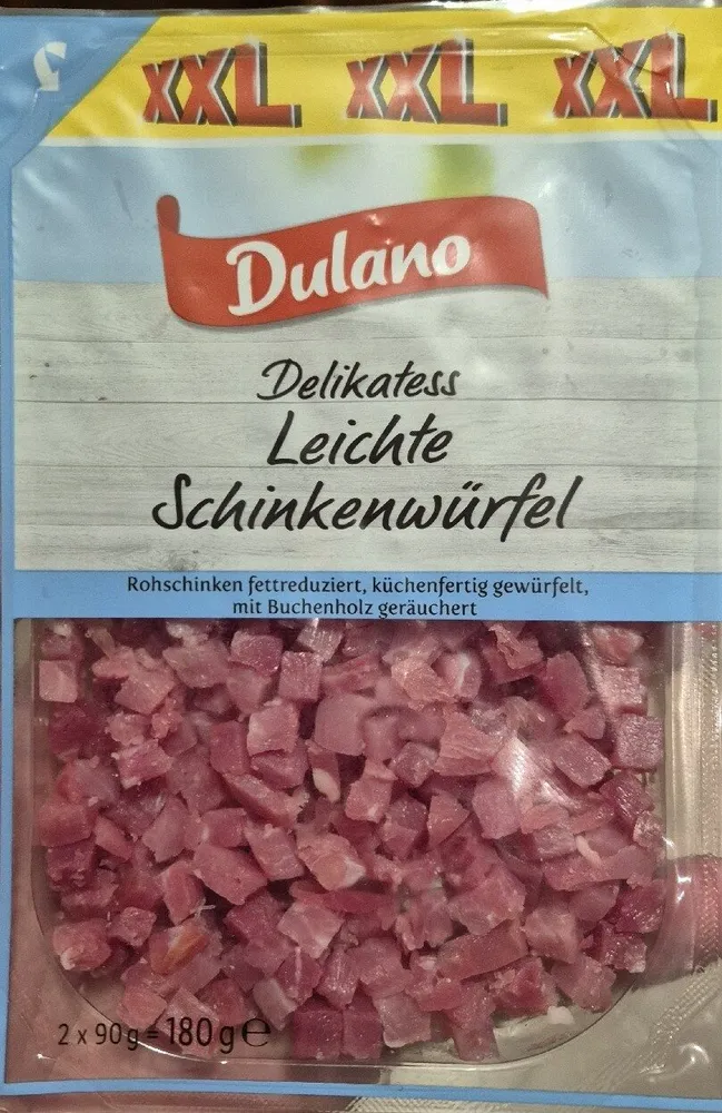 Leichte Schinkenwürfel