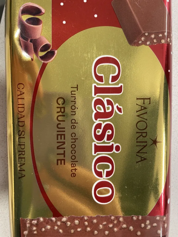 Clásico Turrón De Chocolate Crujiente