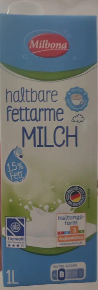 haltbare fettarme Milch