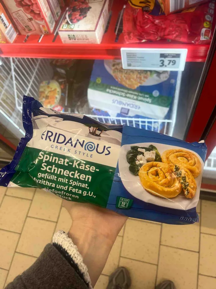 Spinat-käse-schnecken