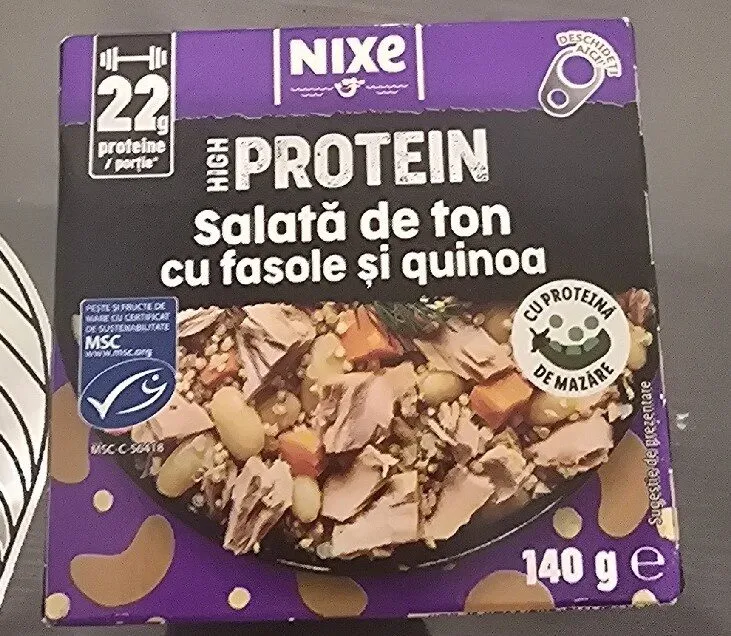 High Protein Salata De Ton Cu Fasole Si Quinoa