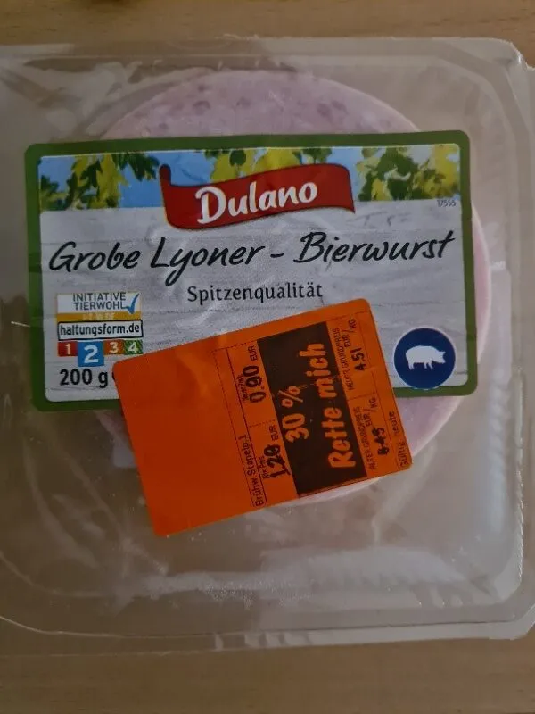 Grobe Lyoner Bierwurst