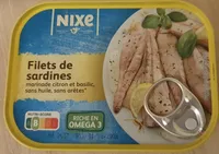 Filets de sardines marinade citron et basilic