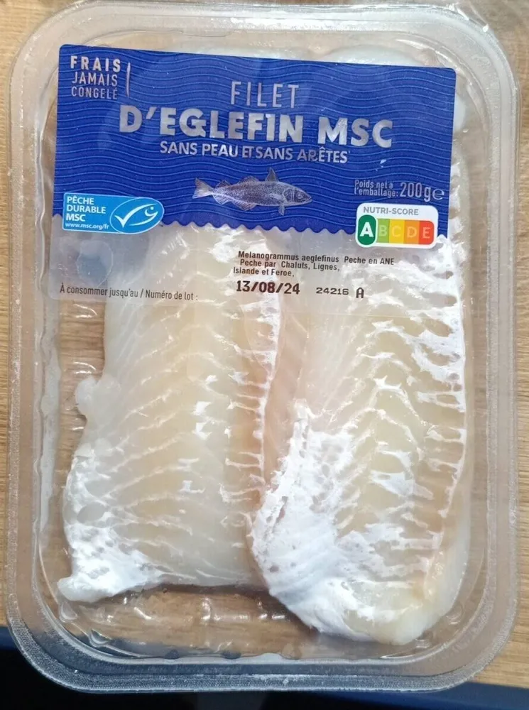 Filet d'églefin msc